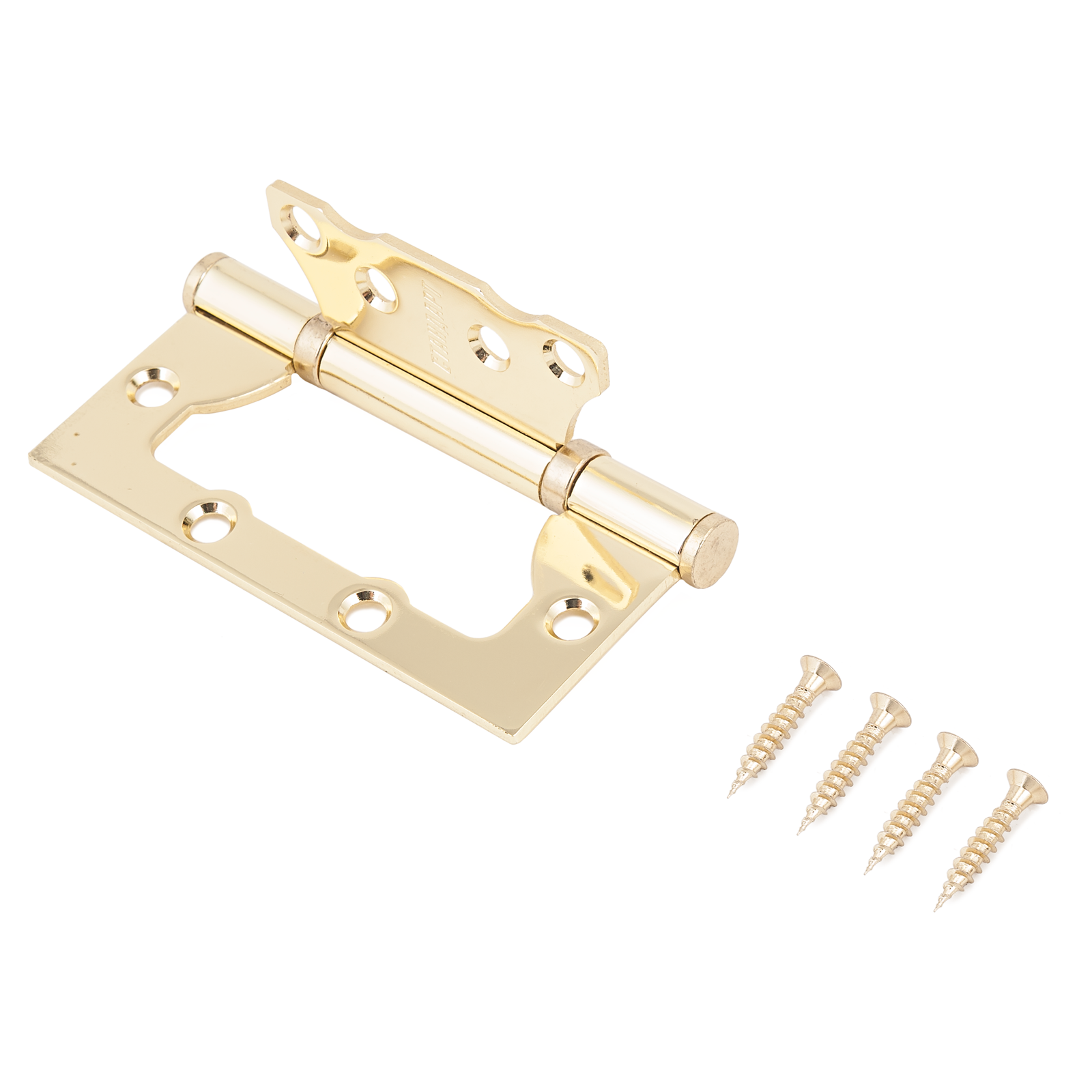 Петля дверная накладная без врезки 1шт, СТАНДАРТ 100х75х2,5мм 2BB BP золото (латунь)