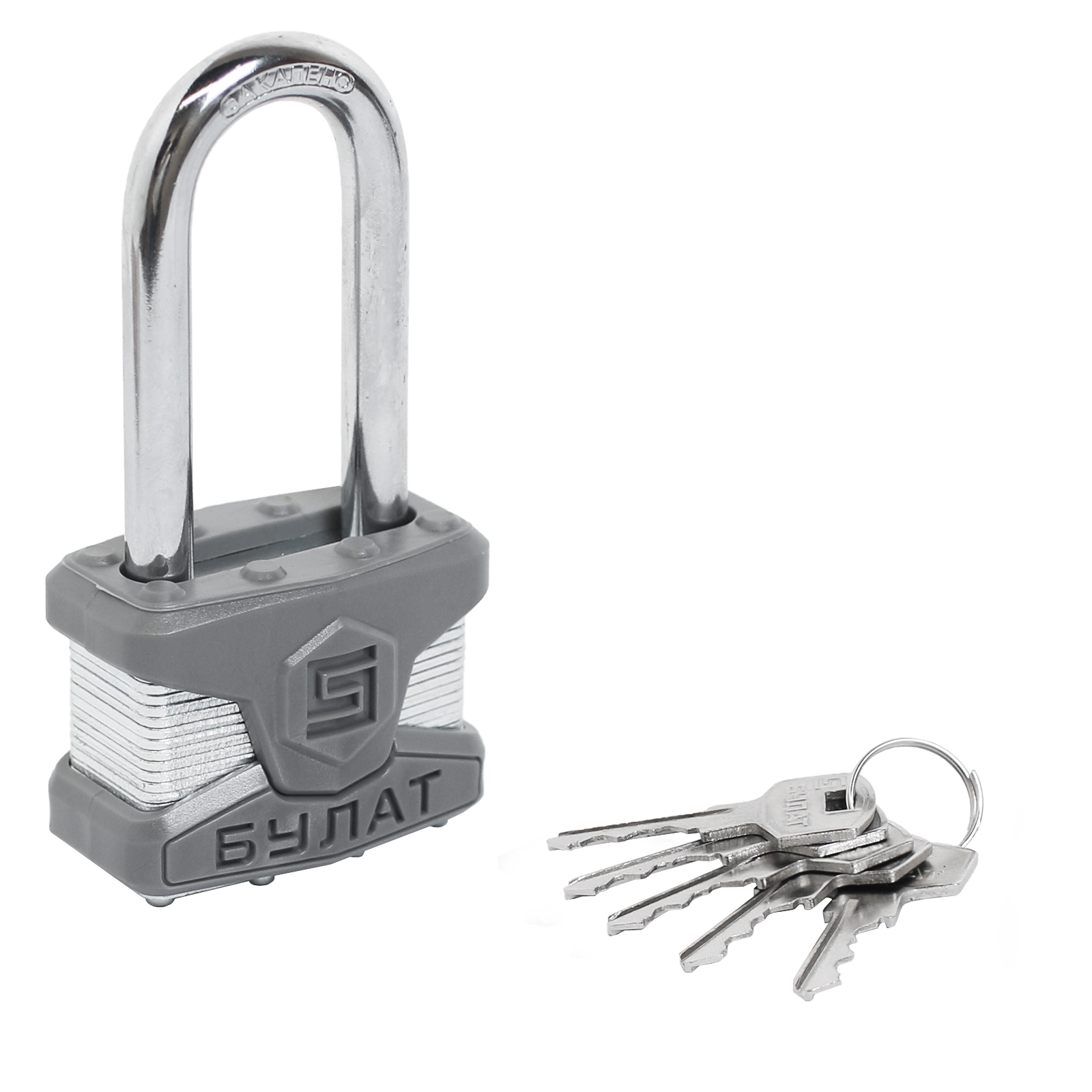 Замок навесной БУЛАТ ВС 0150-01 ПЛ стальной
