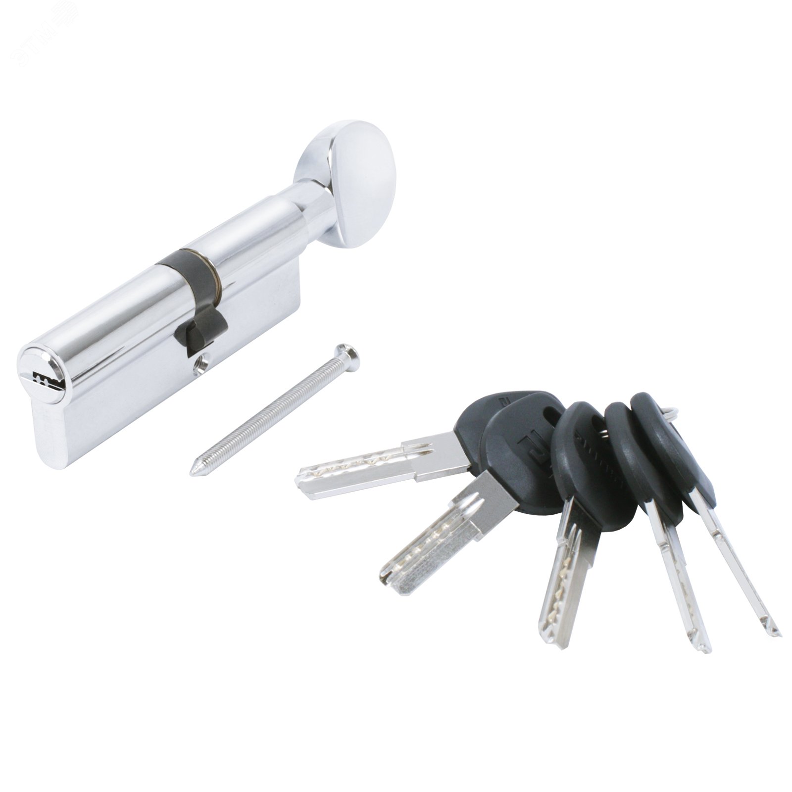 Изображение товара Механизм цилиндровый для врезных замков, АЛЛЮР HD FG 90-5К CP(35Gx10x45) хром (шт)