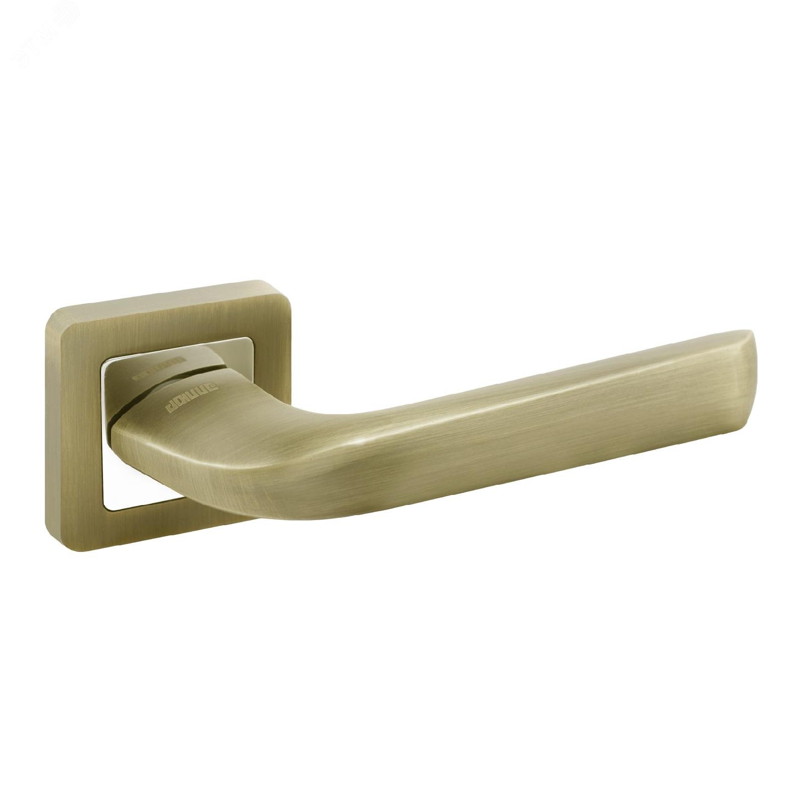 Изображение товара Ручка на квадратной накладке (комплект). АЛЛЮР АРТОДРИ MAB (2430) бронза матовая (шт)