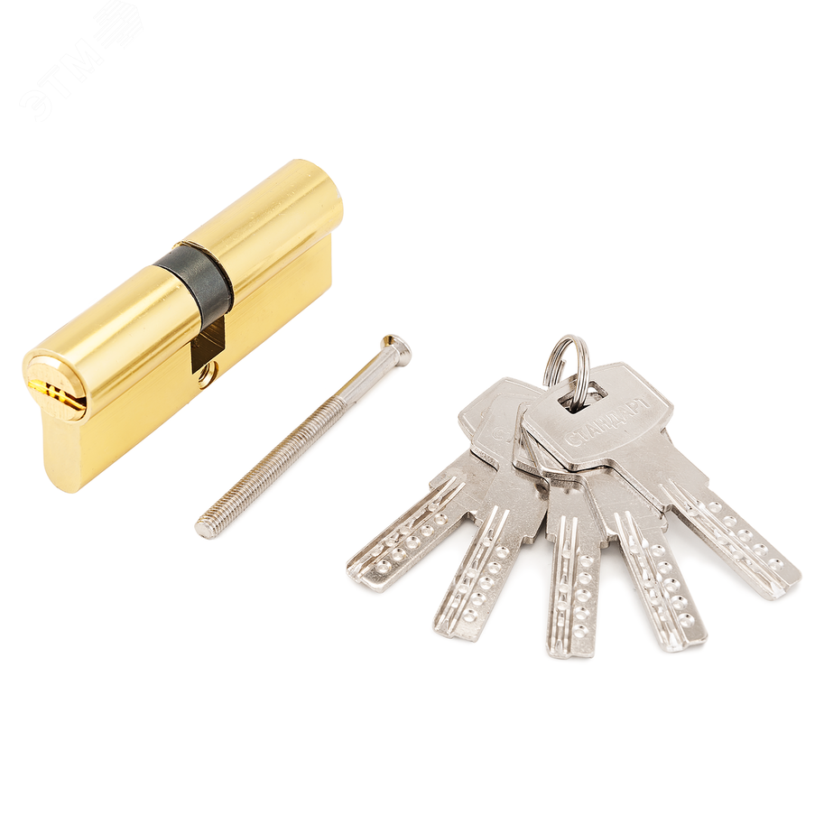 Изображение товара Механизм цилиндровый для врезных замков, Стандарт F-01 75(30х10х35) GP золото (шт)