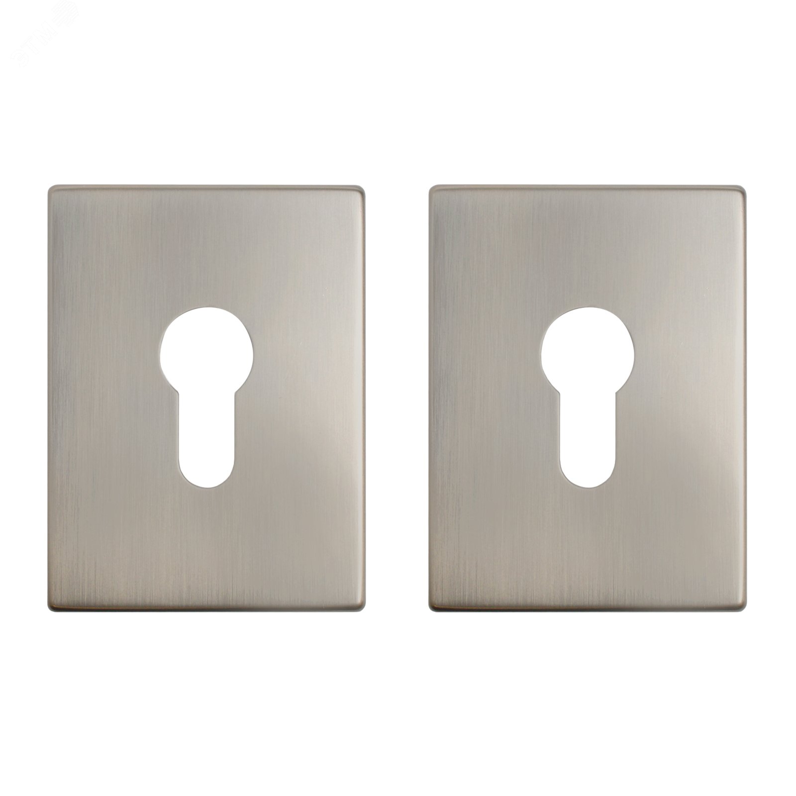 Изображение товара Накладка для ц/м (пара) БУЛАТ НДЦ 02.08 ФЕРОНА матовый никель (шт)