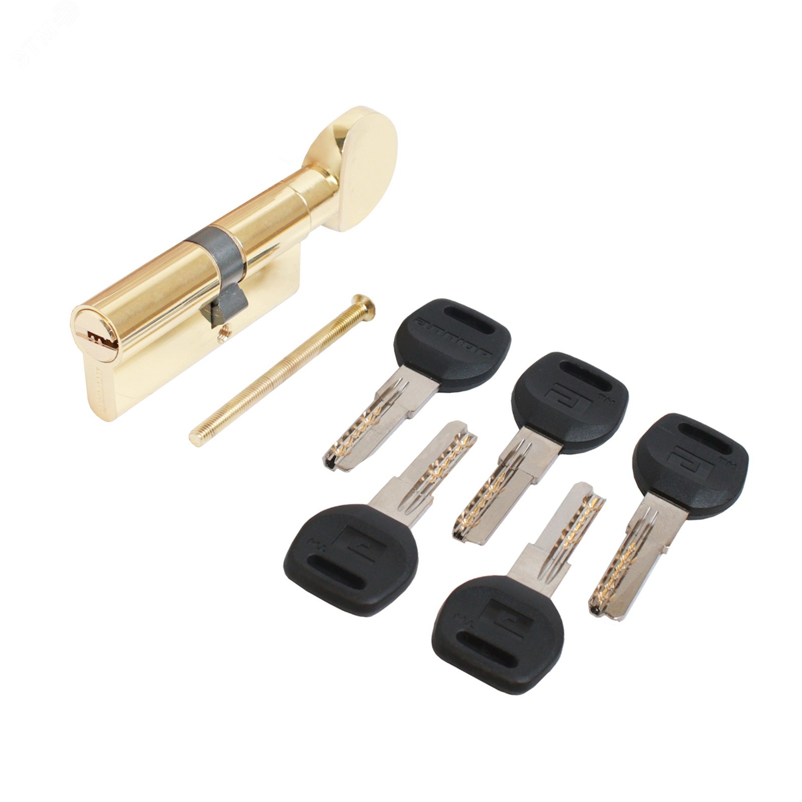 Изображение товара Цилиндровый механизм АЛЛЮР HD FG 70-5К BP латунь для врезных замков безопасность