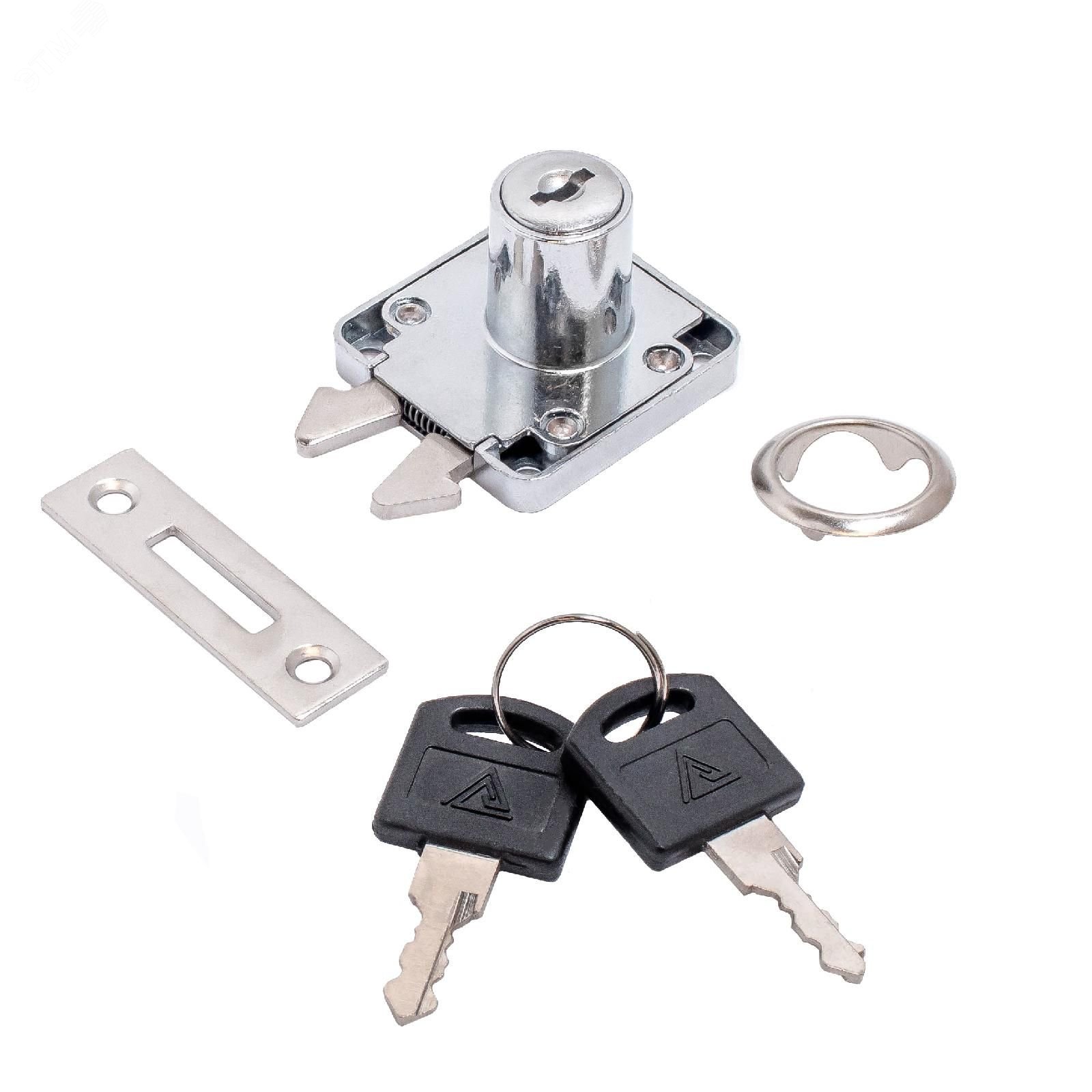 Изображение товара Мебельный замок для шкафов-купе StahlBuro 6202 надежное запирание