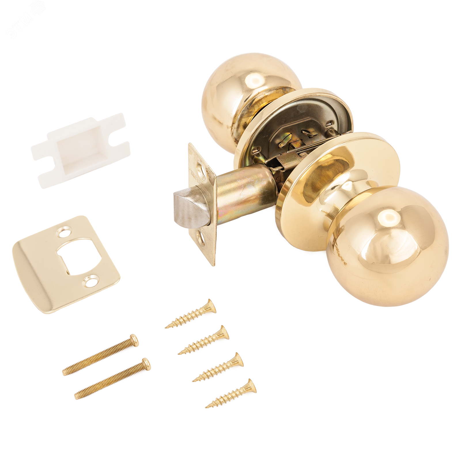 Изображение товара Ручка-защелка для межкомнатных дверей, АЛЛЮР 5560 PS PB латунь (шт)