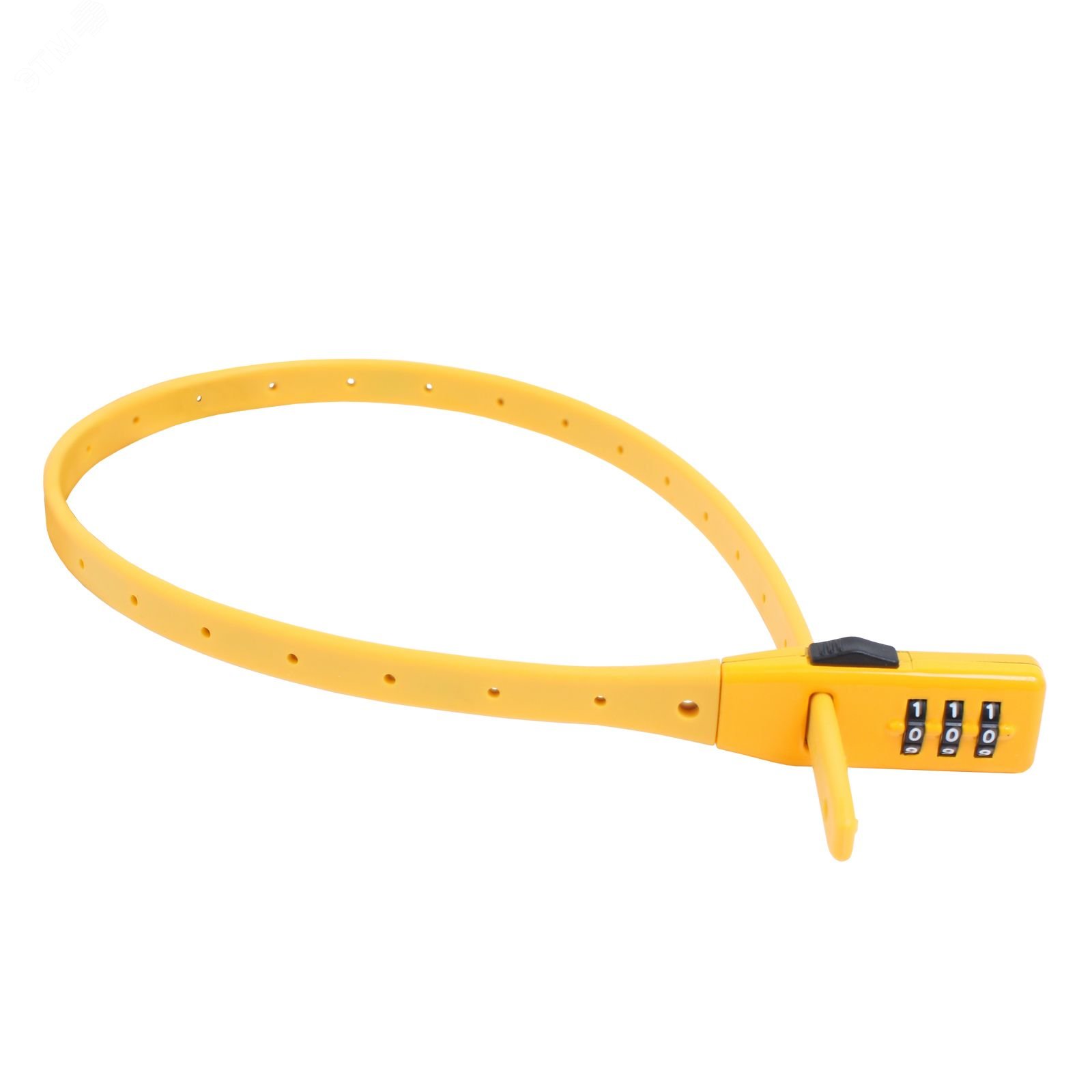 Изображение товара Замок навесной Булат ВС 455 НС с кодом и тросом 11*530 ЖЕЛТЫЙ