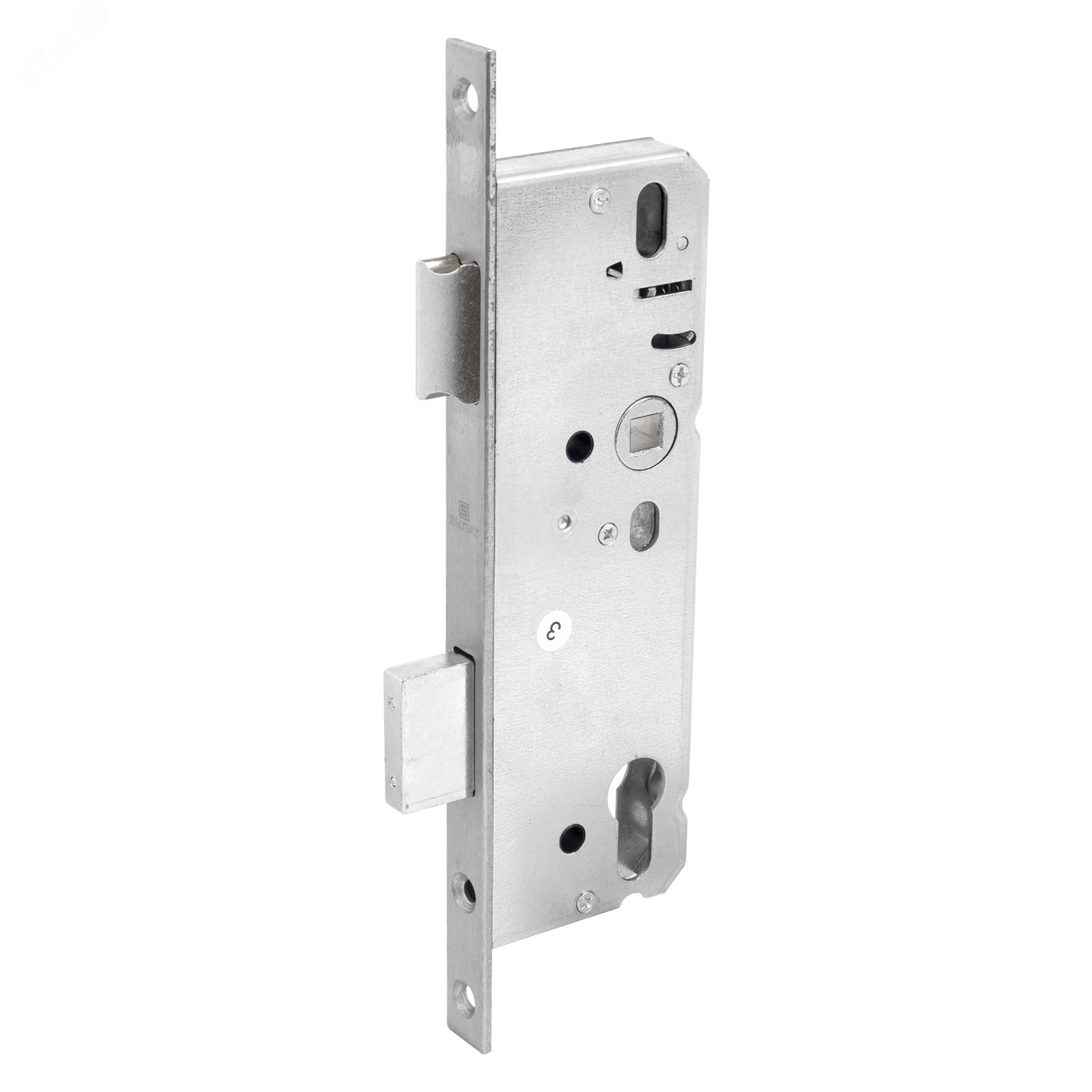 Изображение товара Врезной замок для узкопрофильных дверей БУЛАТ ЗВ 4-1.45.92.16.08, универсальный, оцинкованный
