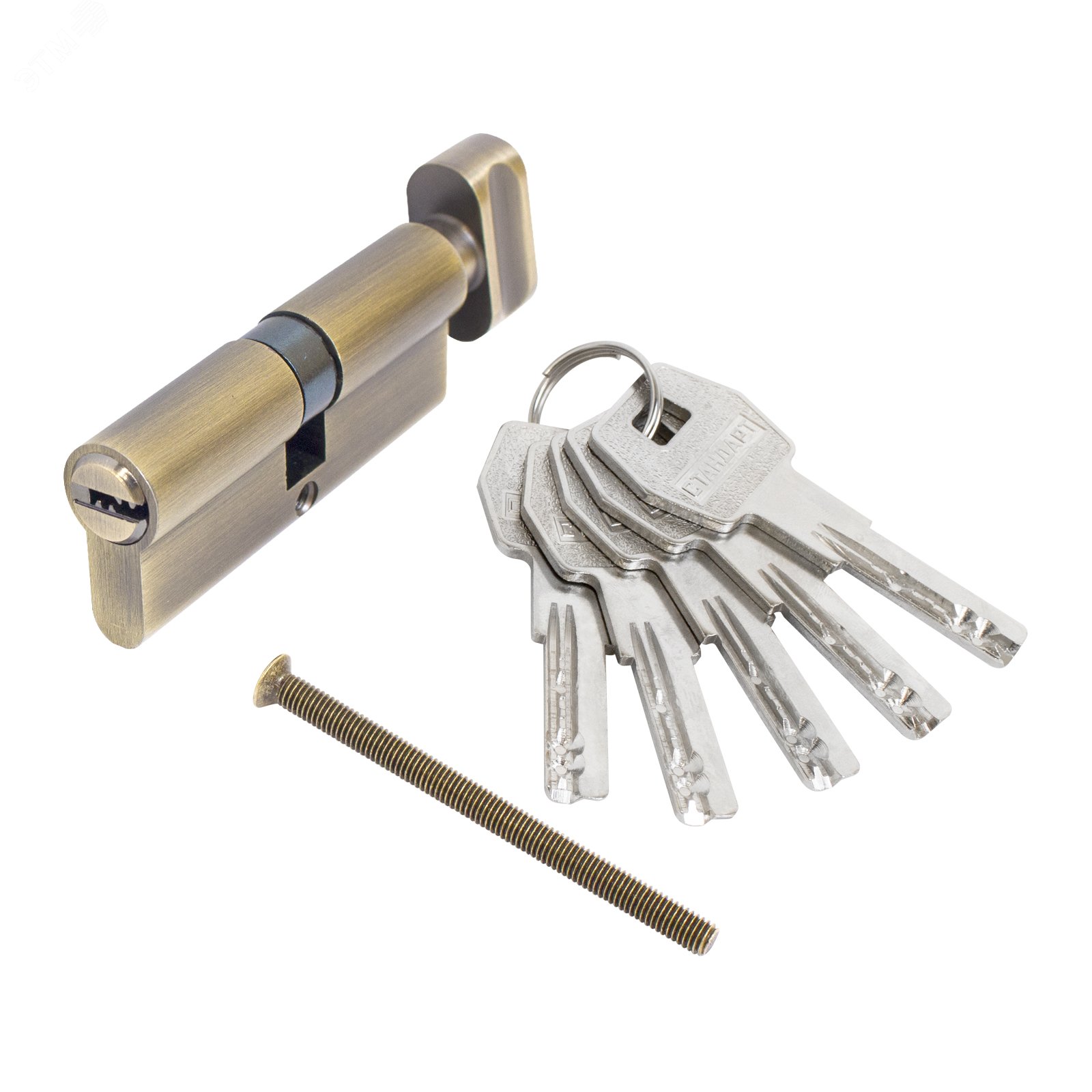 Изображение товара Цилиндровый механизм Стандарт MAX 80 с 5 ключами и защитой от выбивания