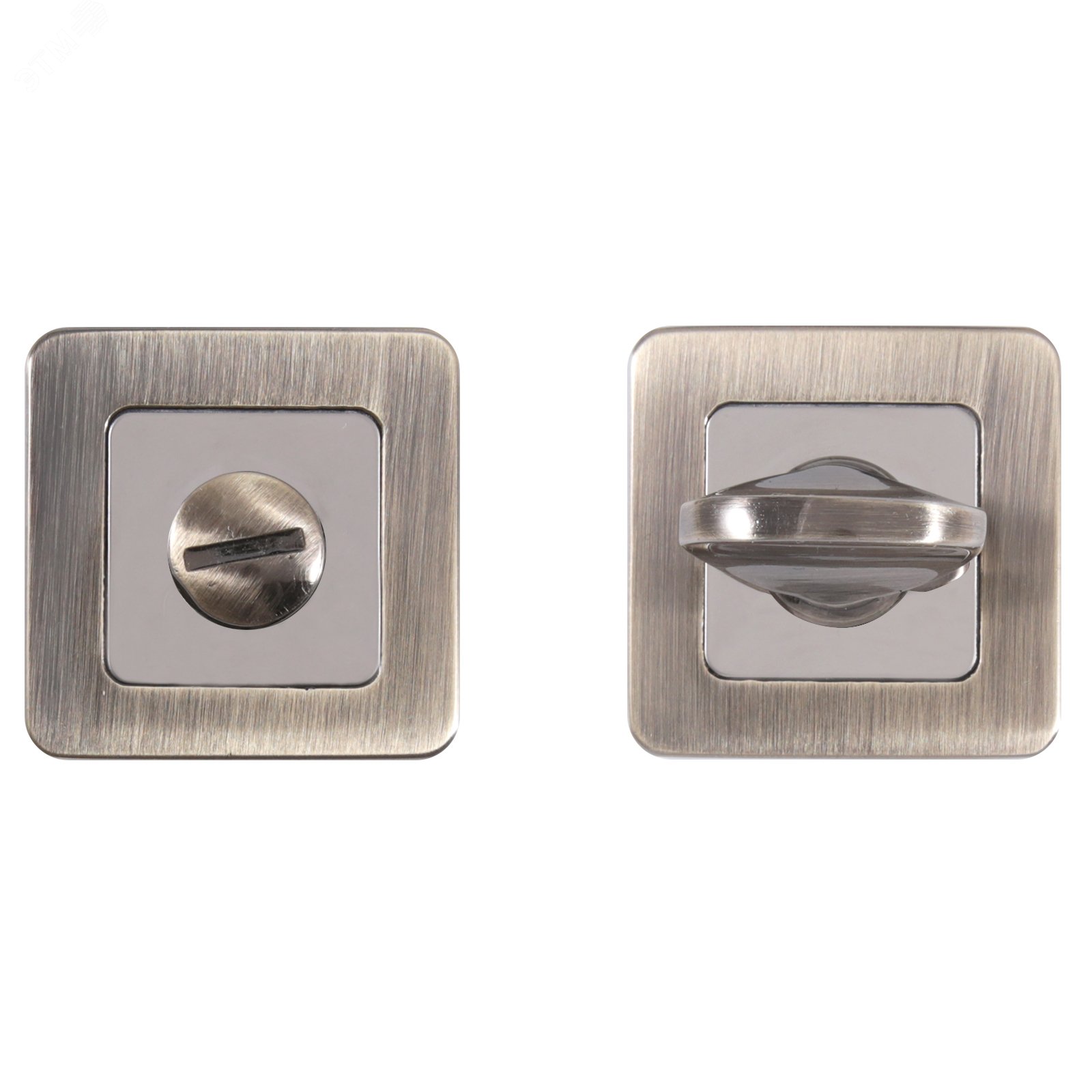 Изображение товара Сантехническая завертка к ручкам АЛЛЮР АРТ BK-S1 AB/CP(4102) ст.бронза/хром (шт)