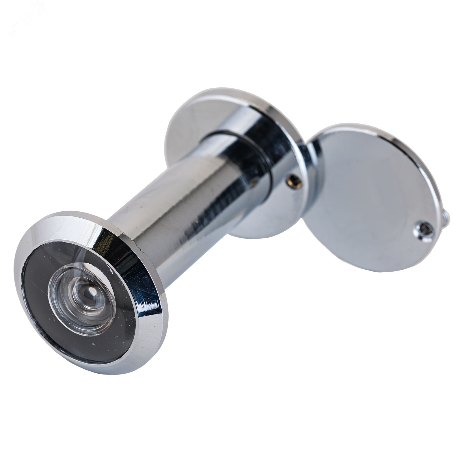 Изображение товара Глазок дверной для металлических и деревянных дверей 50-75мм хром 200 градусов