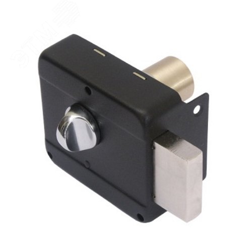 Изображение товара Замок накладной цилиндровый для деревянных дверей, АЛЛЮР ЗН 1-1-1 черный (шт)