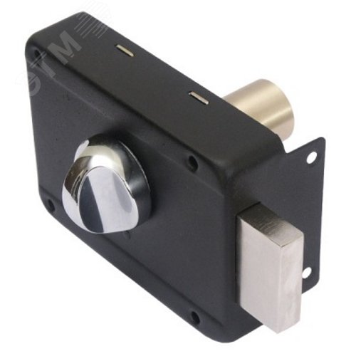 Изображение товара Замок накладной цилиндровый для деревянных дверей, АЛЛЮР ЗН 1-1-3 черный (шт)