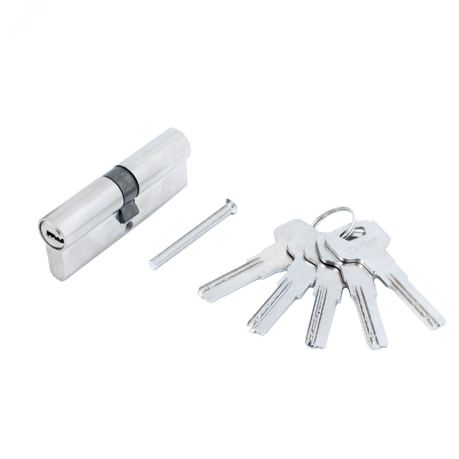 Изображение товара Цилиндровый механизм для врезных замков Z.F.80-5K хром ПТК Компания