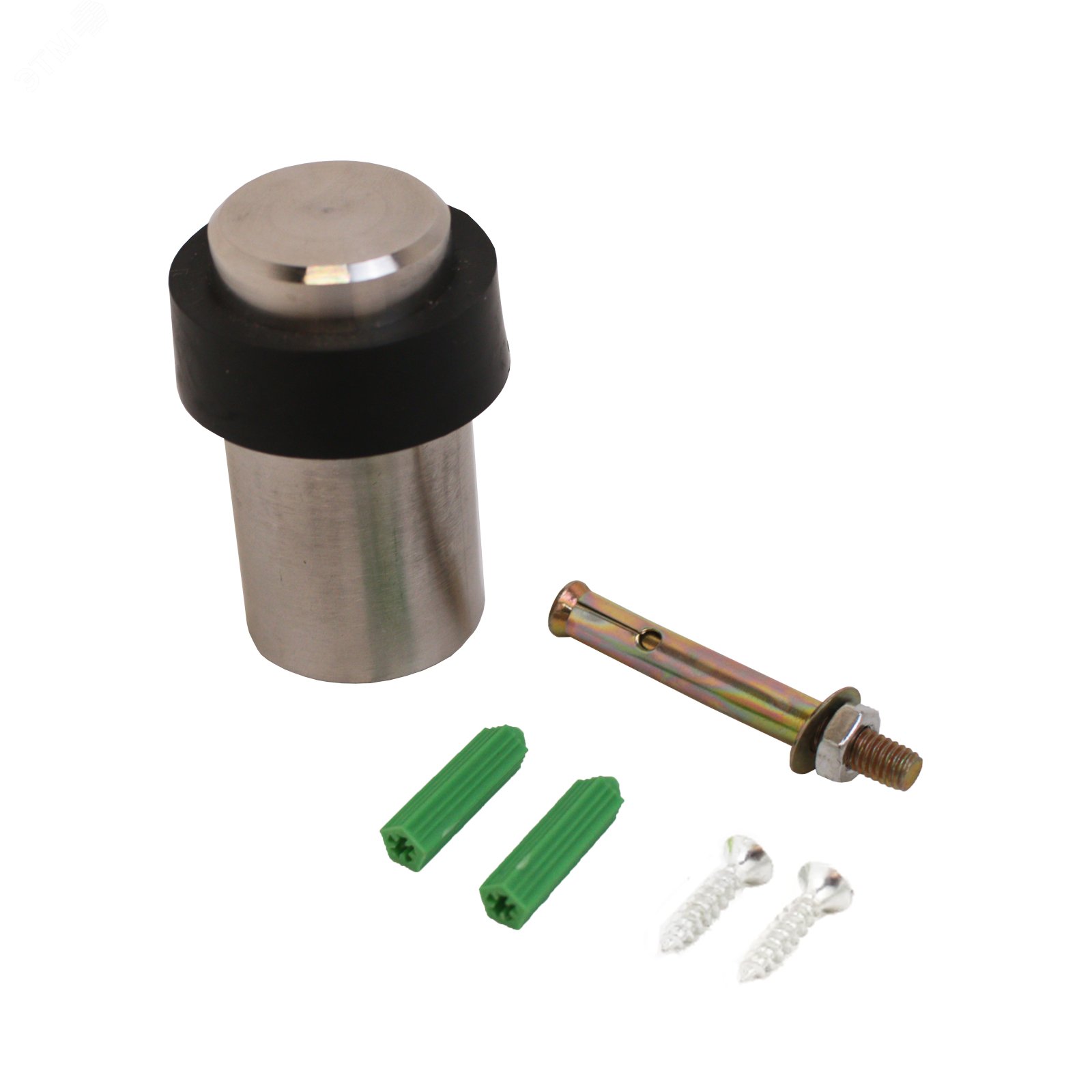 Изображение товара Ограничитель дверной из нержавеющей стали с крепежами 3241B SS INOX