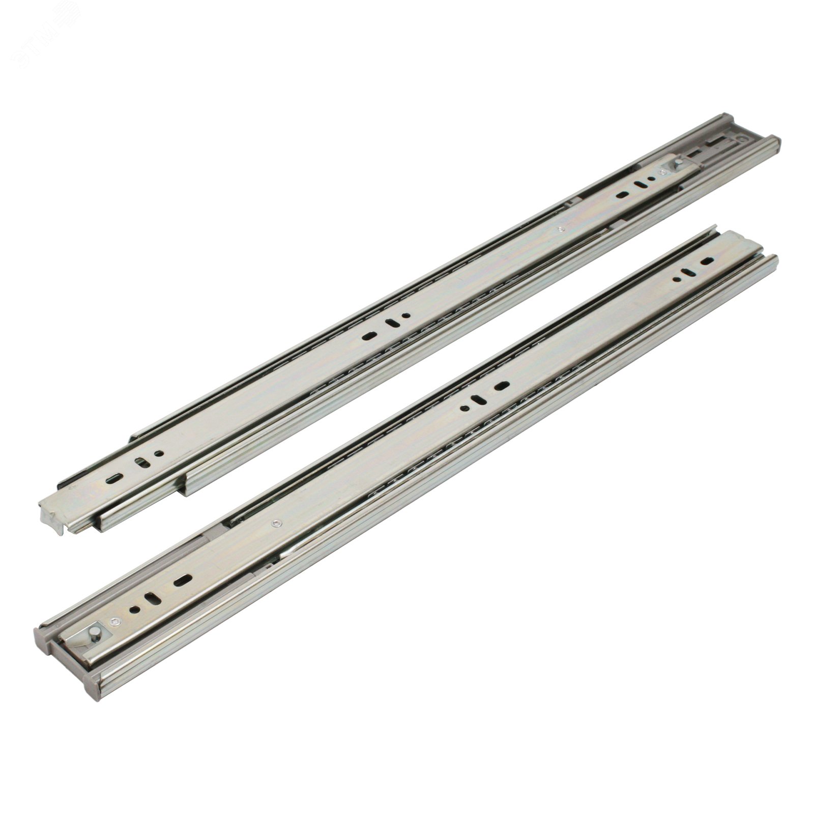 Изображение товара Направляющие шариковые с доводчиком StahlBuro 45-450 /18" хром для мебели