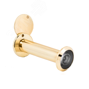 Глазок дверной для металлических и деревянных входных дверей толщиной 70-120мм, АЛЛЮР ГДШ-5 БШт 70-120мм золото