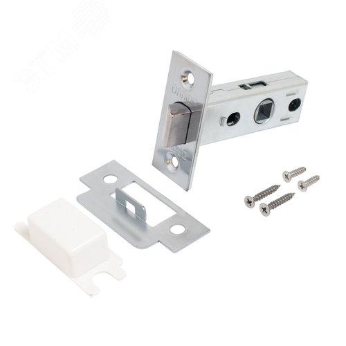 "Комплект ручка и защелка АЛЛЮР АРТ  ""РИНГО"" SC+L45-8 SC (8390/S45) матовый хром " - фото 4