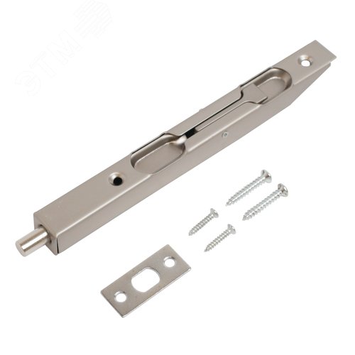 Шпингалет торцевой АЛЛЮР 01-160 SN мат. никель - фото 2