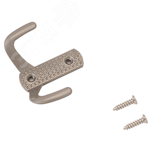 Изображение товара Крючок-вешалка двухрожковый, СТАНДАРТ 011 B SN никель матовый (шт)