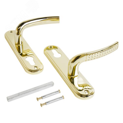 Комплект ручек АЛЛЮР 132-1 70 мм GP золото - фото 4