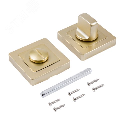 Сантехническая завертка к ручкам СТАНДАРТ P-BK-S1 MSG матовое золото - фото 2