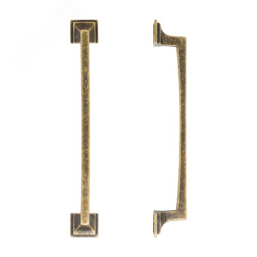 Ручка-скоба мебельная StahlBuro C2525-96 2шт., AB состаренная бронза - фото 5