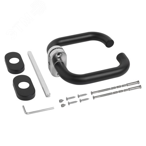 Ручка на планке СТАНДАРТ 0903 SS(60-90) BLACK ЧЕРНАЯ INOX - фото 2