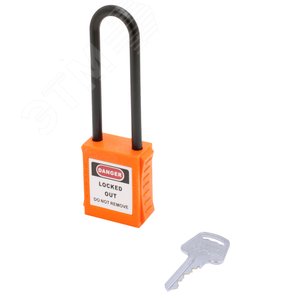 Изображение товара Замок безопасности навесной нейлоновая дужка BD-G37 Orange (шт)