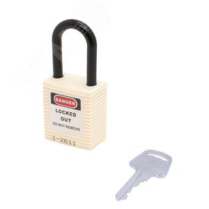 Изображение товара Замок безопасности навесной нейлоновая дужка BD-G16 White (шт)