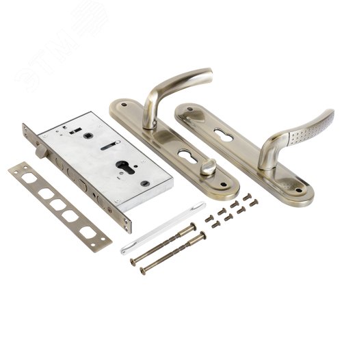 Замок врезной  БУЛАТ  ЗВ 4-4B.60.80.01.01-L АЛЬФА бронза без ц/м (ЗВ4-0526L) - фото 2