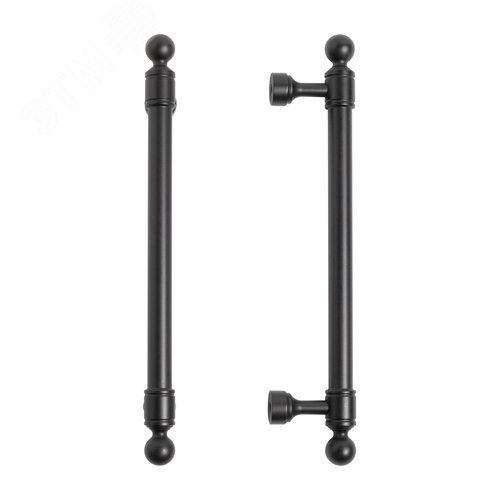 Ручка-скоба мебельная StahlBuro AP2306-128 2шт., BL матовый черный - фото 4