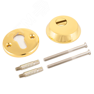 Изображение товара Накладка декоративная 2шт под цилиндровый механизм замка АЛЛЮР Н-03 PVD золото (шт)