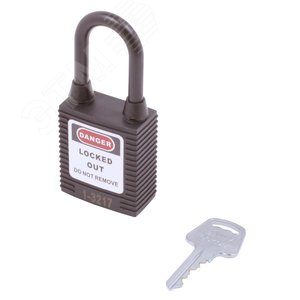 Изображение товара Замок безопасности навесной нейлоновая дужка BD-G15DP Black (шт)