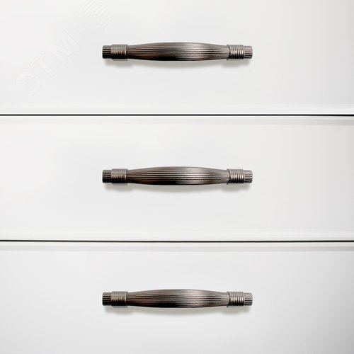 Ручка-скоба мебельная StahlBuro C2518-96 2шт., AS состаренное серебро - фото 2