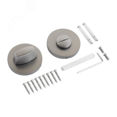 Сантехническая завертка к ручкам АЛЛЮР АРТ BK-R9 MBN(0140) графит - фото 1