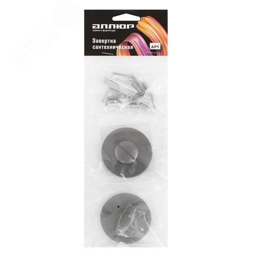 Сантехническая завертка к ручкам АЛЛЮР АРТ BK-R9 MBN(0140) графит - фото 2