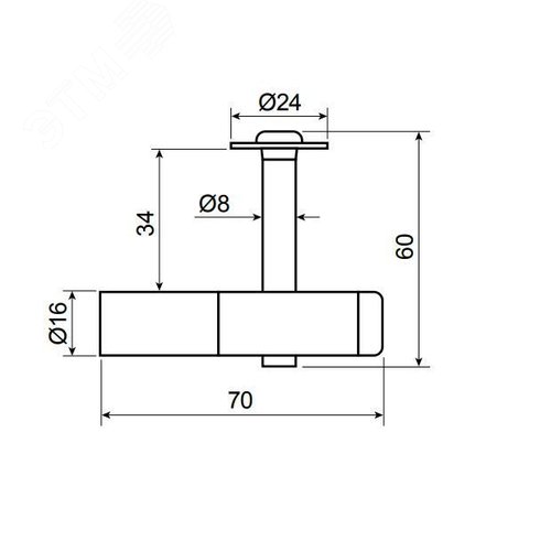 Замок навесной С-Пб ЗНВ 2 d=8 мм, 1 ключ одна секретность (40) - фото 2