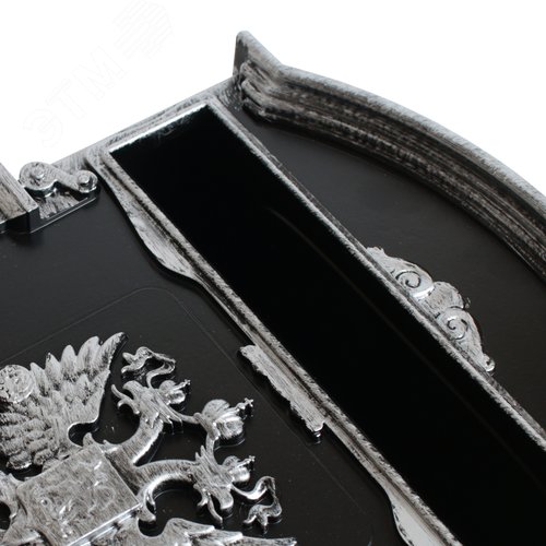 "Ящик почтовый АЛЛЮР №4011В ""Герб"" старое серебро" - фото 4