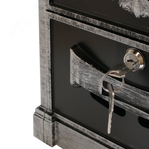 "Ящик почтовый АЛЛЮР №4011В ""Герб"" старое серебро" - фото 5