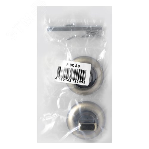 Сантехническая завертка к ручкам СТАНДАРТ P-BK-R1 AB ст.бронза - фото 2