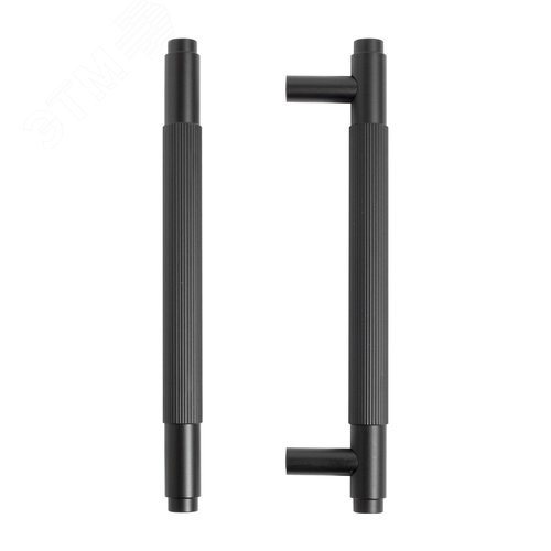 Ручка-скоба мебельная StahlBuro AP2309-128 2шт., BL матовый черный - фото 6