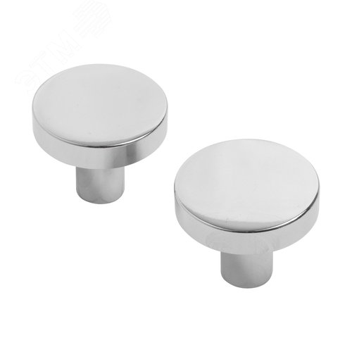 Ручка-кнопка мебельная StahlBuro AP2401 2шт., CP хром - фото 1