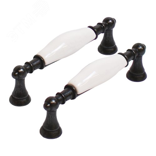 Изображение товара Ручка-скоба мебельная StahlBuro С2498-96 2шт., BL матовый черный (шт)