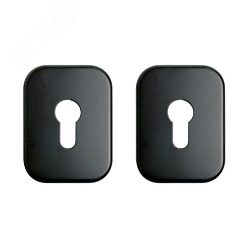 Накладка для ц/м (пара) БУЛАТ НДЦ 04.02 ФОРТЕ матовый  черный - фото 1