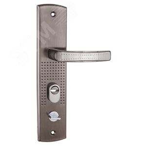 Изображение товара Ручка правая на планке под цилиндровый механизм (комплект), АЛЛЮР РН-А222-1-R никель матовый (шт)