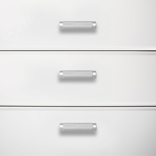 Ручка-кнопка мебельная StahlBuro AP2308 2шт., W матовый белый хром - фото 2