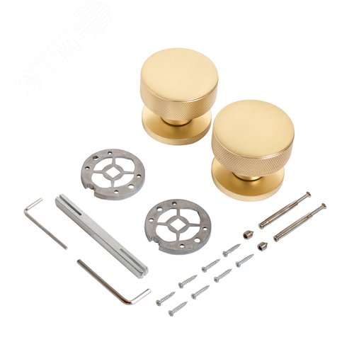 "Комплект ручек ALLUR ART COLLECTION ""IDEALE"" MSG (57170) итал.матовое золото " - фото 5