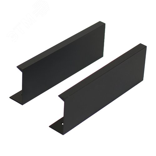 Ручка-профиль мебельная StahlBuro A306-96 2шт., BL матовый черный - фото 1