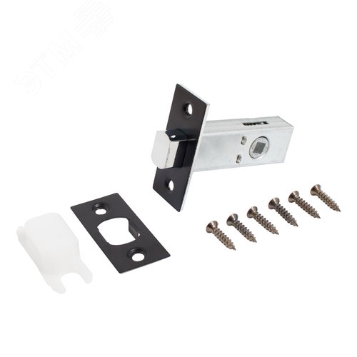 Задвижка АЛЛЮР АРТ LB45-6 BL матовый черный - фото 1