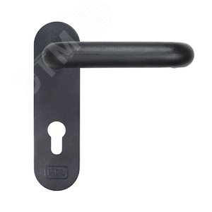 Изображение товара Ручка на планке с пружиной для противопожных замков (комплект), MCL РН-7201П (КВ-125мм) черный (шт)